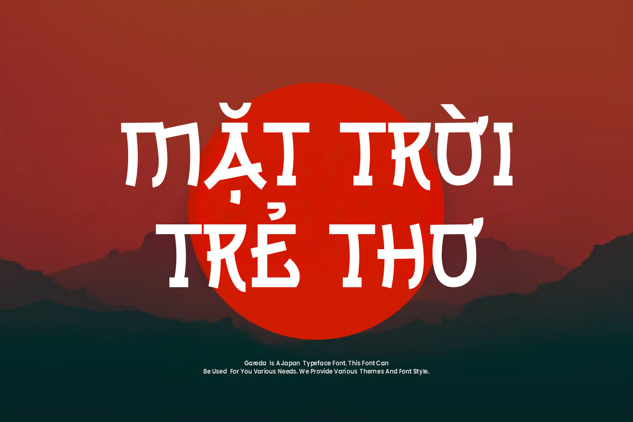 Chia sẻ Font TH Gareda Việt Hóa: Nét Bút Thư Pháp Đậm Chất Nhật Bản Chia sẻ Font TH Gareda Việt Hóa: Nét Bút Thư Pháp Đậm Chất Nhật Bản